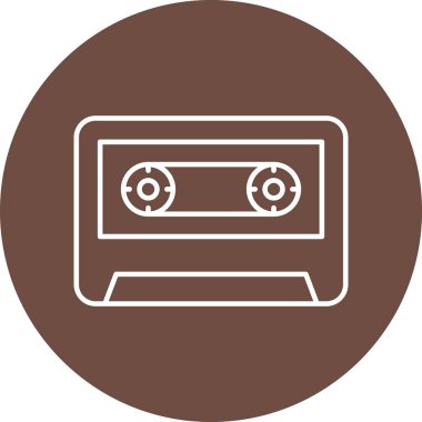 Kişisel ve Ticari Kullanım için Kaset Simgesi Tasarımı