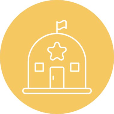 Kişisel ve Ticari Kullanım İçin Askeri Üs Simgesi Tasarımı