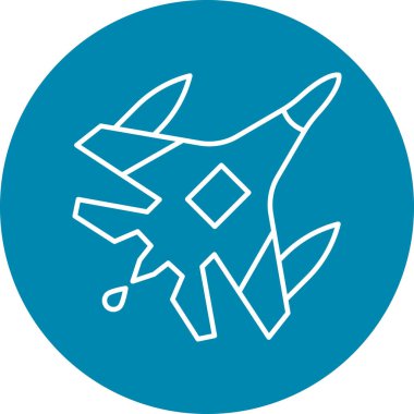 Kişisel ve Ticari Kullanım için Jet Simgesi Tasarımı