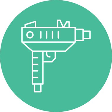 Kişisel ve Ticari Kullanım için Uzi Simgesi Tasarımı