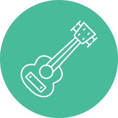 Kişisel ve ticari kullanım için Gitar Simgesi Tasarımı
