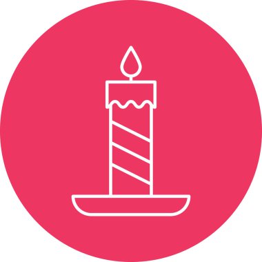 Kişisel ve Ticari Kullanım İçin Mum Simgesi Tasarımı