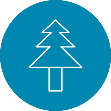 Kişisel ve ticari kullanım için Çam Ağacı Simgesi Tasarımı