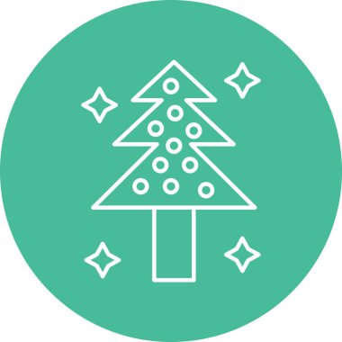 Kişisel ve ticari kullanım için Noel Ağacı Simgesi Tasarımı