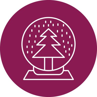 Kar Küresi Simgesi Kişisel ve Ticari Kullanım Tasarımı