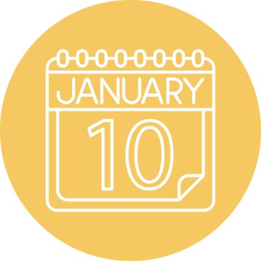 Kişisel ve Ticari Kullanım için Ocak Satır ikonu Tasarımı