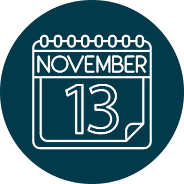 Kasım Satır ikonu Kişisel ve Ticari Kullanım Tasarımı