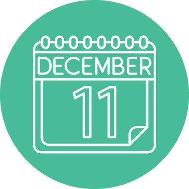 Kişisel ve Ticari Kullanım için Aralık Satır ikonu Tasarımı