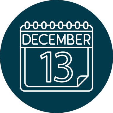 Kişisel ve Ticari Kullanım için Aralık Satır ikonu Tasarımı