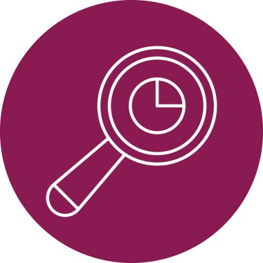 Kişisel ve Ticari Kullanım için Araştırma Satırı ikonu Tasarımı