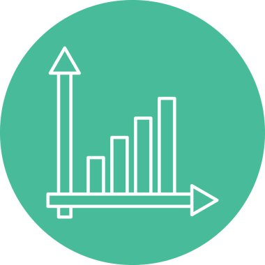 Kişisel ve Ticari Kullanım için Grafik Çizgisi ikonu Tasarımı