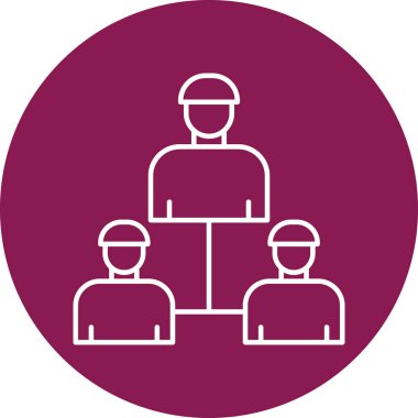 Kişisel ve Ticari Kullanım için Delege Satırı ikonu Tasarımı