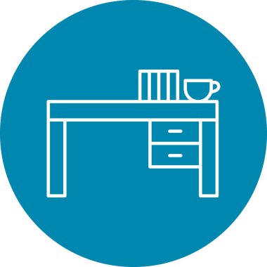 Kişisel ve Ticari Kullanım için Masa Satırı simgesi Tasarımı