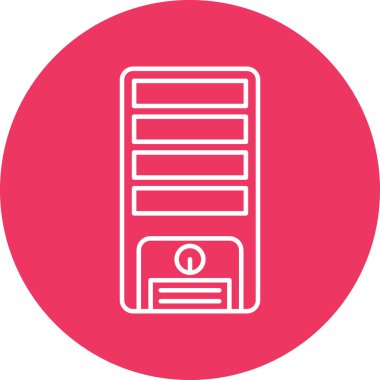 Kişisel ve Ticari Kullanım için İşlemci Satırı simgesi tasarımı