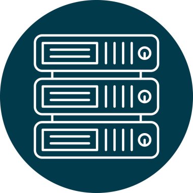 Kişisel ve Ticari Kullanım için Veritabanı Satır ikonu Tasarımı