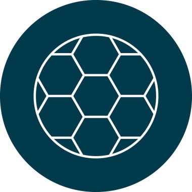 Kişisel ve Ticari Kullanım İçin Futbol Çizgisi Simgesi Tasarımı