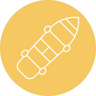 Kişisel ve Ticari Kullanım için Kaykay Çizgisi ikonu Tasarımı