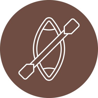 Kişisel ve Ticari Kullanım için Kürek Satırı ikonu Tasarımı