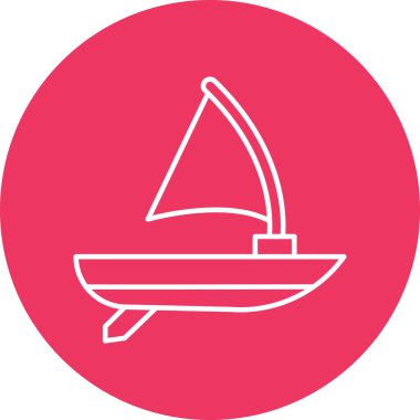 Windsurf Hattı simgesi Kişisel ve Ticari Kullanım İçin Tasarım