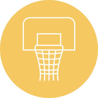 Basketbol Hoop Hattı ikonu Kişisel ve Ticari Kullanım Tasarımı