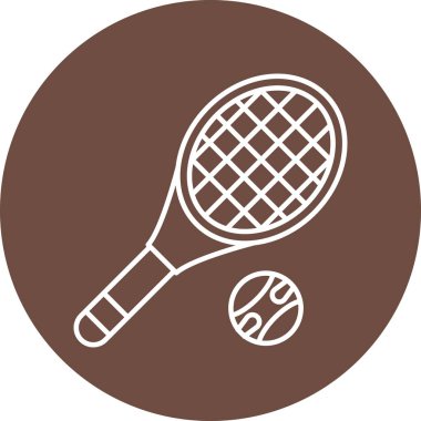 Kişisel ve Ticari Kullanım için Tenis Çizgisi ikonu Tasarımı
