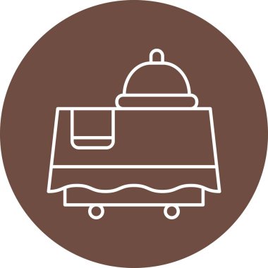 Kişisel ve ticari kullanım için Oda Servisi Simgesi Tasarımı