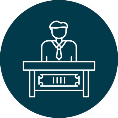 Kişisel ve Ticari Kullanım İçin Resepsiyon Simgesi Tasarımı