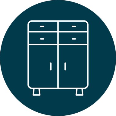 Kişisel ve Ticari Kullanım için Dolap Satırı simgesi Tasarımı