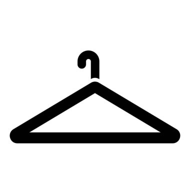 Kişisel ve ticari kullanım için elbise askısı simgesi tasarımı
