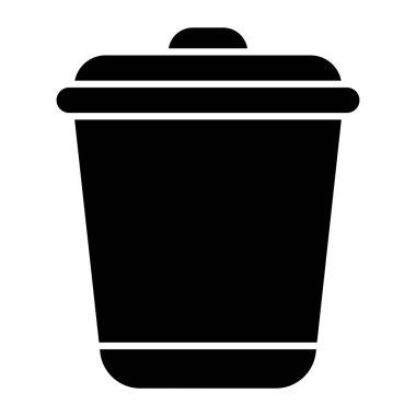 Kişisel ve ticari kullanım için Çöp Kutusu Simgesi Tasarımı