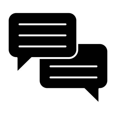 Kişisel ve Ticari Kullanım İçin Sohbet Kutusu Simgesi Tasarımı