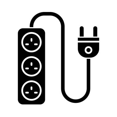 Kişisel ve Ticari Kullanım İçin Uzantı Kordonu Simgesi Tasarımı