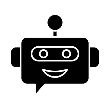 Chatbot Simgesi Kişisel ve Ticari Kullanım Tasarımı