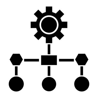 Kişisel ve Ticari Kullanım İçin Çalışma Akımı Simgesi Tasarımı