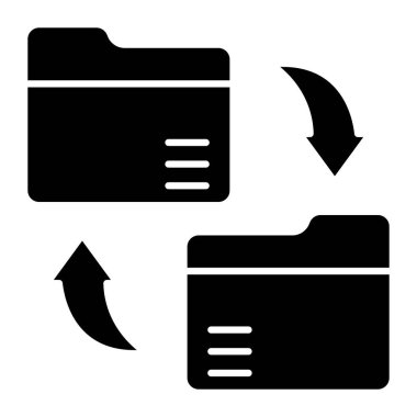 Kişisel ve ticari kullanım için Dosya Aktarım Simgesi Tasarımı