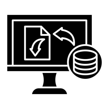 Kişisel ve Ticari Kullanım için Veri Aktarım Simgesi Tasarımı