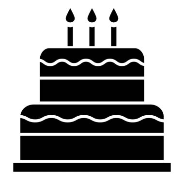 Kişisel ve Ticari Kullanım İçin Kek Simgesi Tasarımı