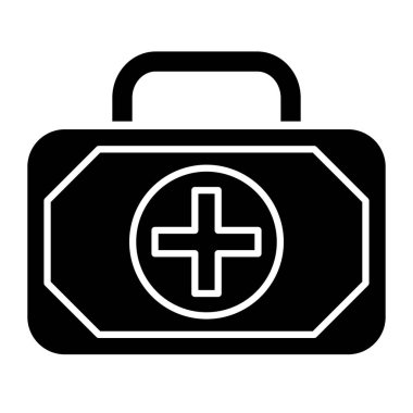 Kişisel ve ticari kullanım için ilk yardım seti simgesi tasarımı