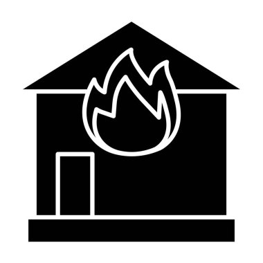Kişisel ve Ticari Kullanım İçin Yanan Ev Simgesi Tasarımı