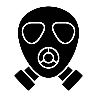 Kişisel ve Ticari Kullanım İçin Gaz Maskesi Simgesi Tasarımı