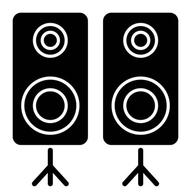 Kişisel ve ticari kullanım için Ses Sistemi Simgesi Tasarımı