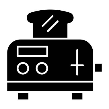 Kişisel ve ticari kullanım için tost makinesi simgesi tasarımı