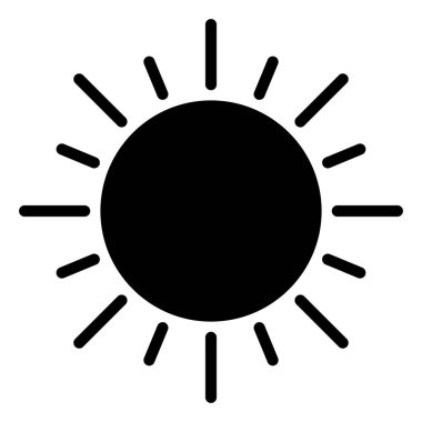 Kişisel ve Ticari Kullanım için Güneş Simgesi Tasarımı