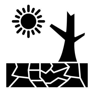 Kişisel ve Ticari Kullanım İçin Kuraklık Simgesi Tasarımı