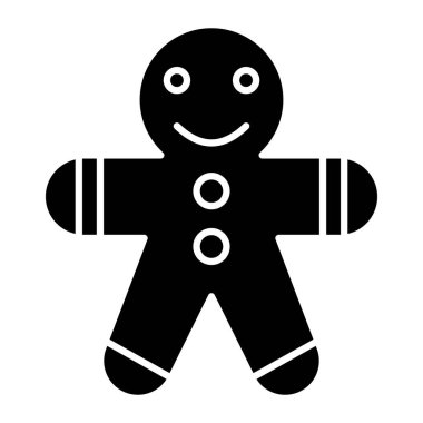 Gingerbread Man Icon Design For Personal And Commercial Use clipart