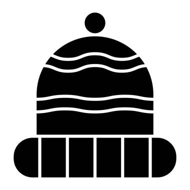 Kişisel ve Ticari Kullanım için Kış Şapkası Simgesi Tasarımı