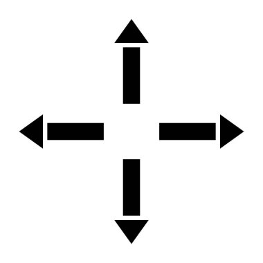 Kişisel ve ticari kullanım için Yön Okları Simgesi Tasarımı