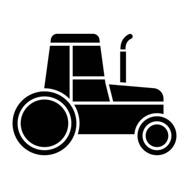Kişisel ve Ticari Kullanım için Traktör Simgesi Tasarımı