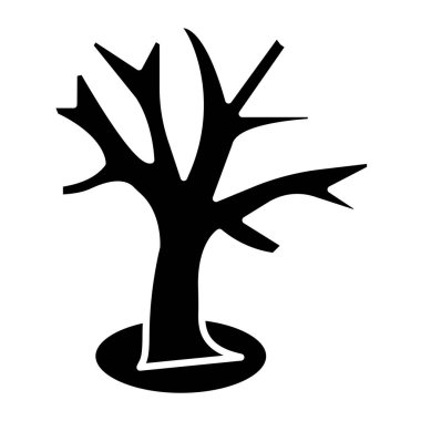 Kişisel ve ticari kullanım için Kuru Ağaç Simgesi Tasarımı