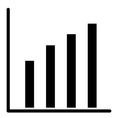 Kişisel ve ticari kullanım için Bar Çizelgesi Simgesi Tasarımı